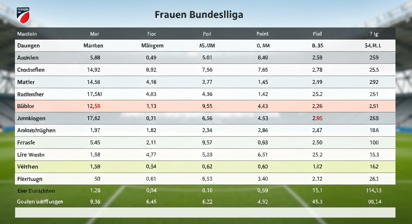 Frauen Bundesliga Tabelle